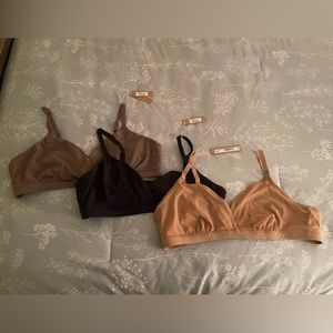 Skims Fits Everybody Bralette Crossover Bralette Bundle of 3